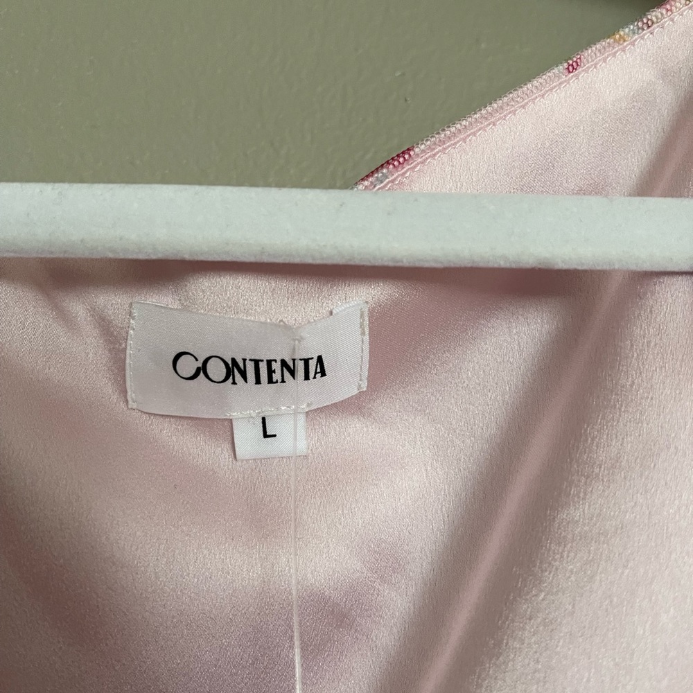 UO Exclusive Contenta Pink Floral Dress - Picture 8 of 8
